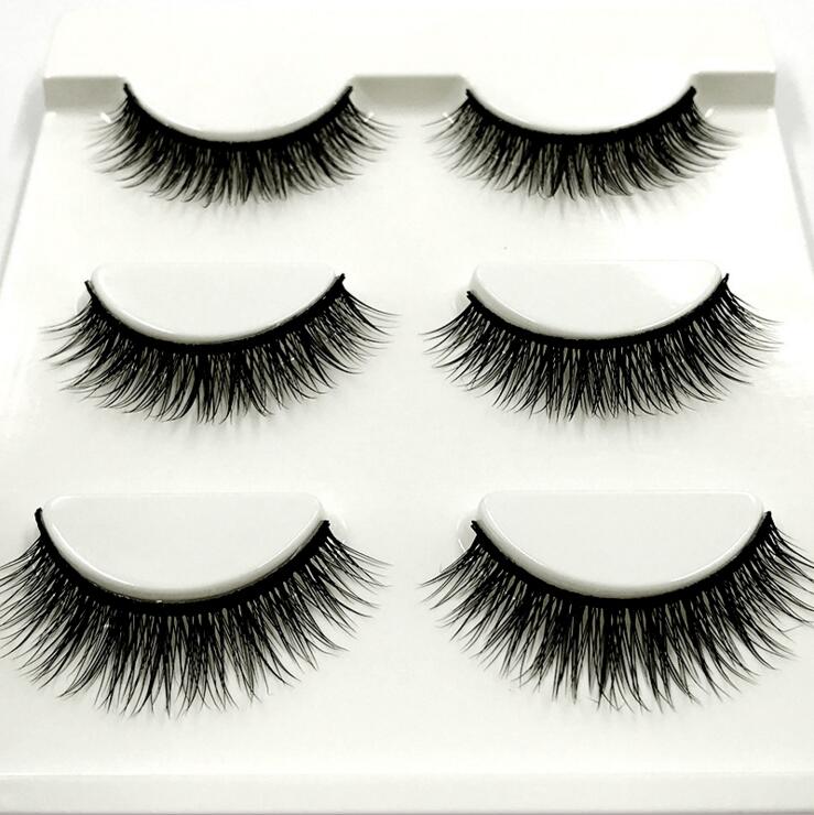 

2020 New Sexy 100% Handmade 3D mink hair Beauty Thick Long False Mink Eyelashes Fake Eye Lashes Eyelash High Quality 1002