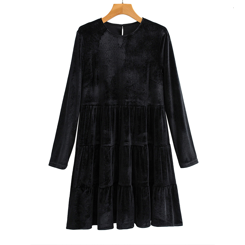 

2021 New Autumn Winter Women Ruffle High Waist Fashion Long Sleeve Lady Elegant Girl O-neck Outfits Oi80