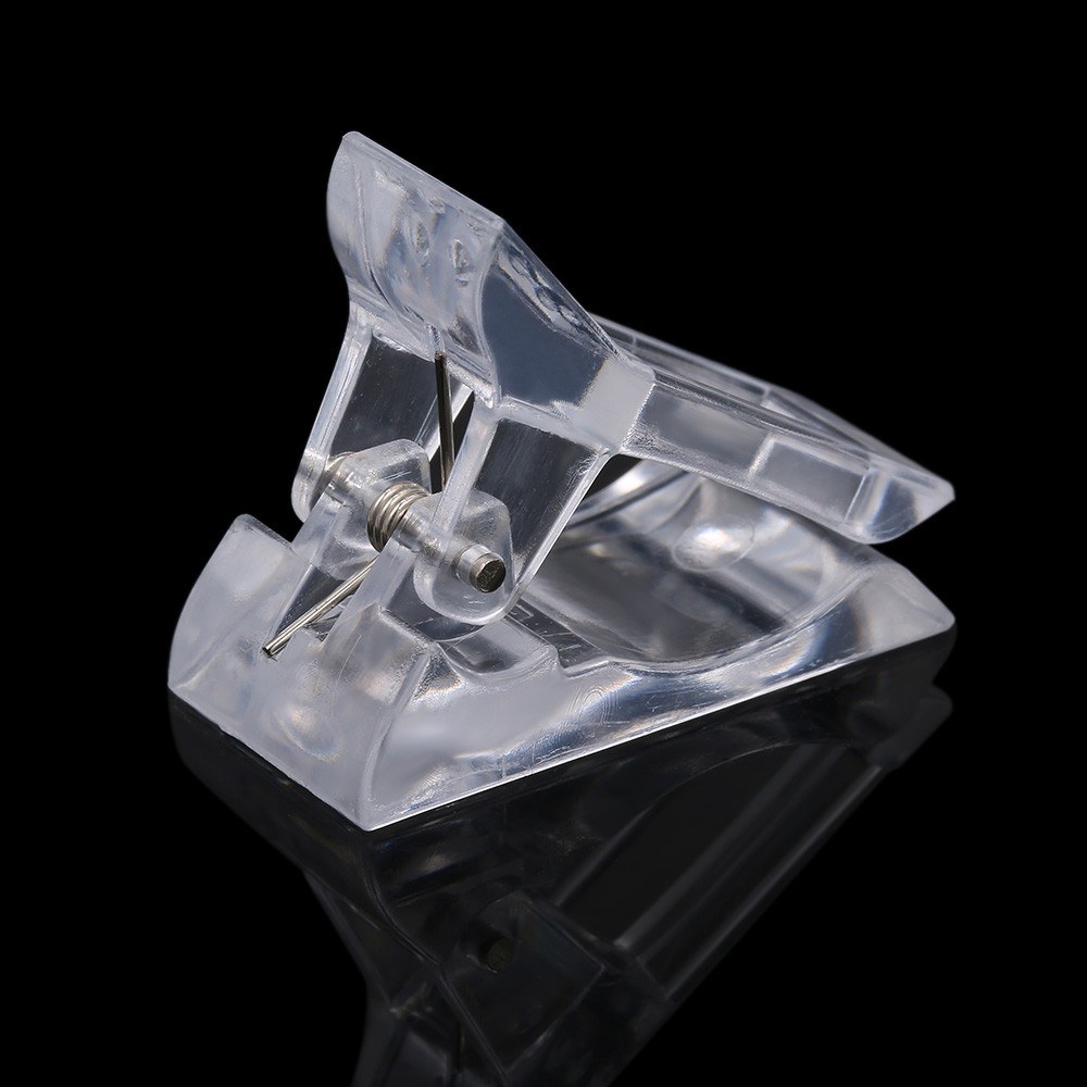 

Set Of 5Pcs Transparent Polygel Quick Building Nail Tips Clips Finger Nail Extension UV LED Plastic Builder Clamps Manicure Nail Art Tool Ki