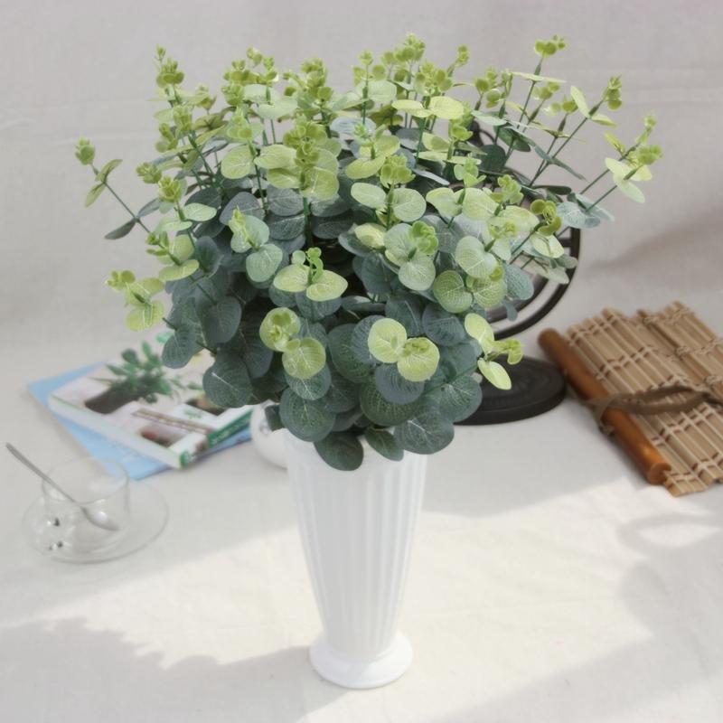 

Artificial Silk Lysimachia Christinae Hance Eucalyptus Plant Grass For DIY Flower Bouquet Home Wedding Decoration, Olive