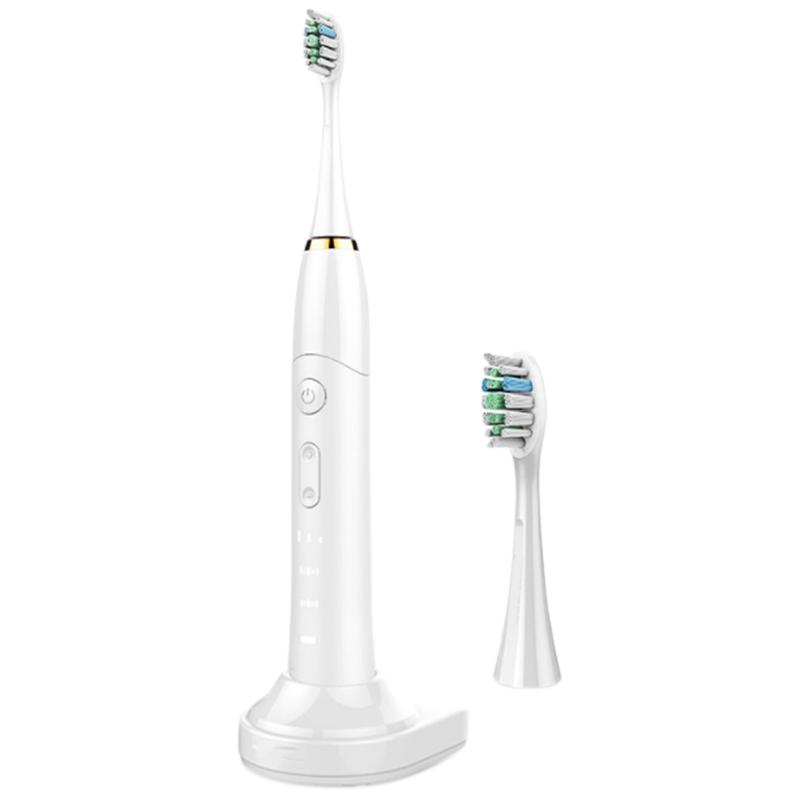 

Electric Toothbrush Sonic Wave Rechargeable Top Quality Smart Chip Toothbrush Head Replaceable Whitening Healthy Best Gift