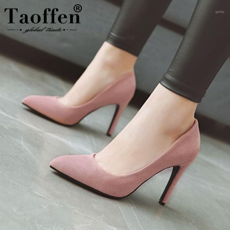 

Taoffen Ladies Pumps Spring Pointed Toe Party Slip On Wedding Shoes Woman High Heel Outdoor Pumps Footwear Size 34-431, Red 6cm