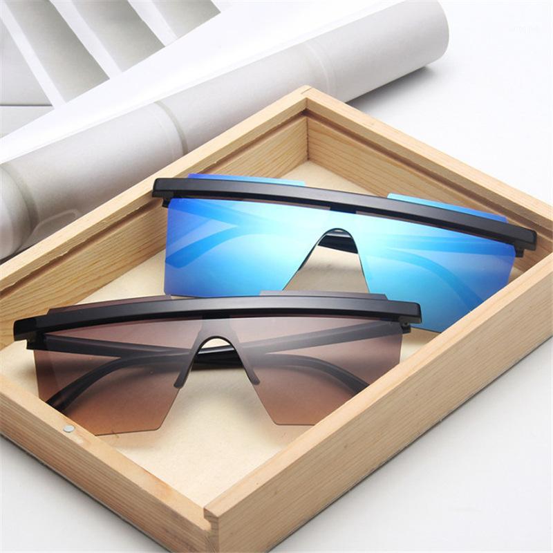 

Sunglasses 2021 Fashion Trend Motion Square Ins One-piece Brand Designer Big Frame1