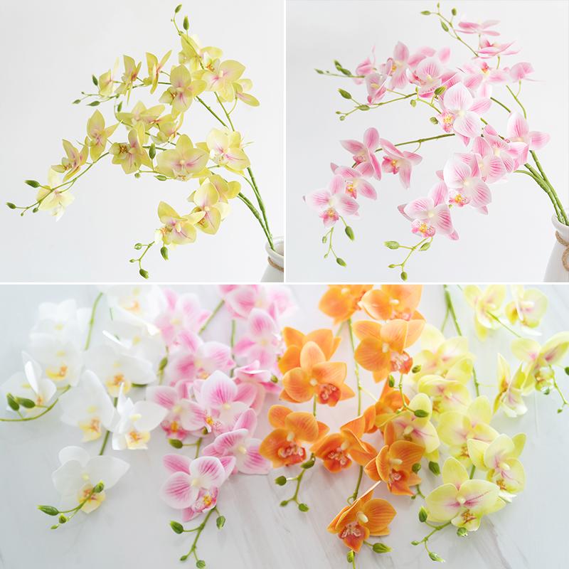 

Simulation flower dove orchid orchid wedding decoration flower material road lead wall false arrangement, Orange