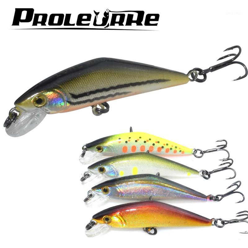 

Proleurre 5.7cm 4.4g Japan Good Minnow Lures Slowly sink Crank wobblers Model Fishing Lures Crazy Swim Bait Hard Bass Fish Lure1