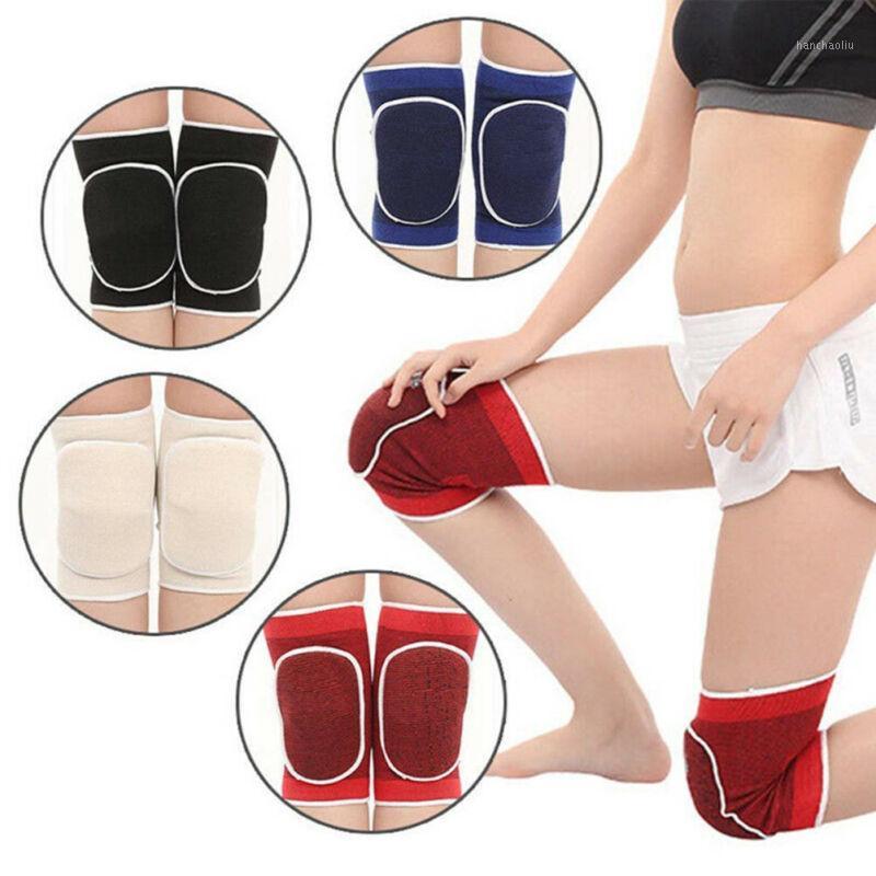 

1Pair Basketball Knee Pads Sponge Pad Sports Soccer Gym Knee Protecter1, Red