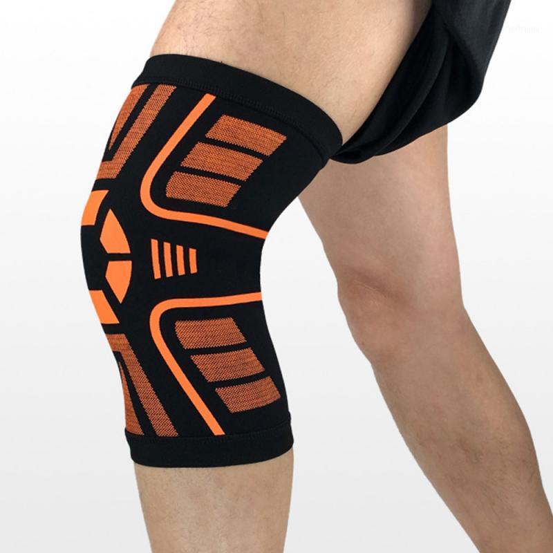 

1Pc Kneepad Patella Protector Brace Spring Knee Pad Basketball Running Compression Knee Sleeve Support Sports Kneepads New Hot1, Red