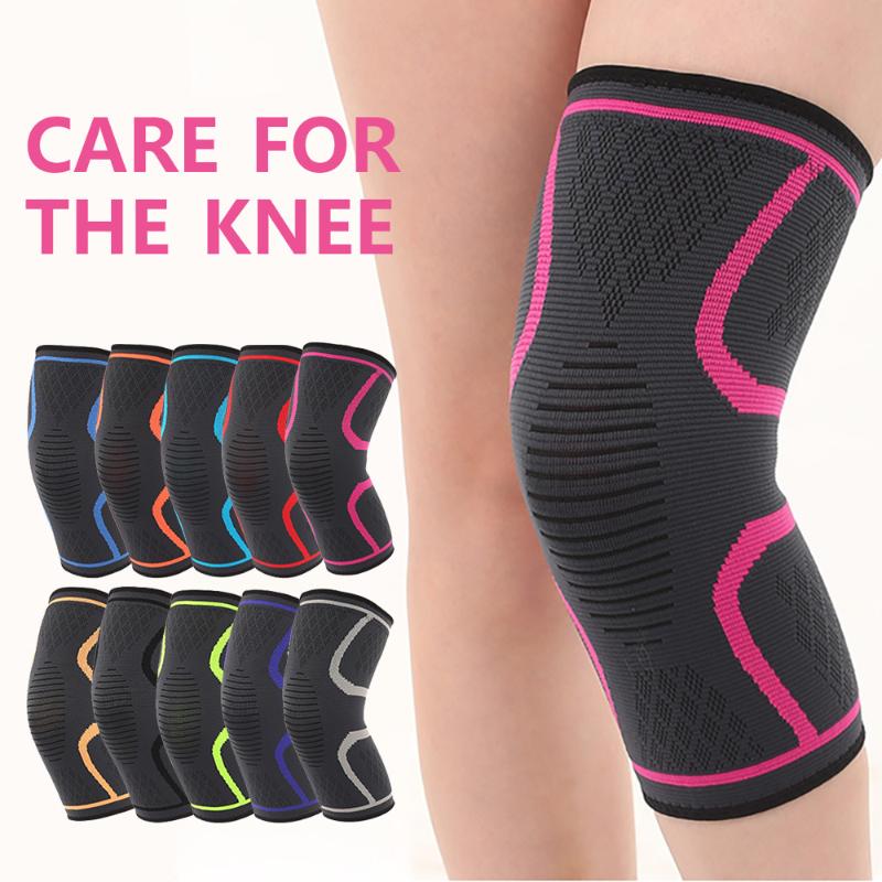 

1PC Knee Protection Professional Protection Knee Pad Breathing Bandage Knee-Protected Running Mountaineering Cycling, White