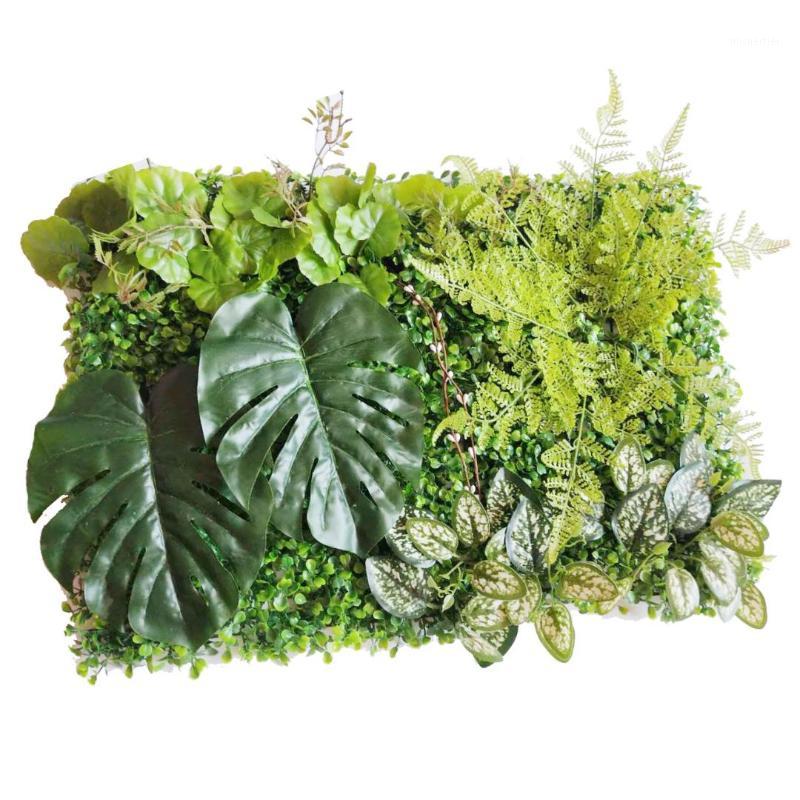 

60*40 cm Fake Artificial Milan Grass Wall Plants Artificial Grass Home Garden Vertical Decor Wedding Background Wall Decoration1, Style 3