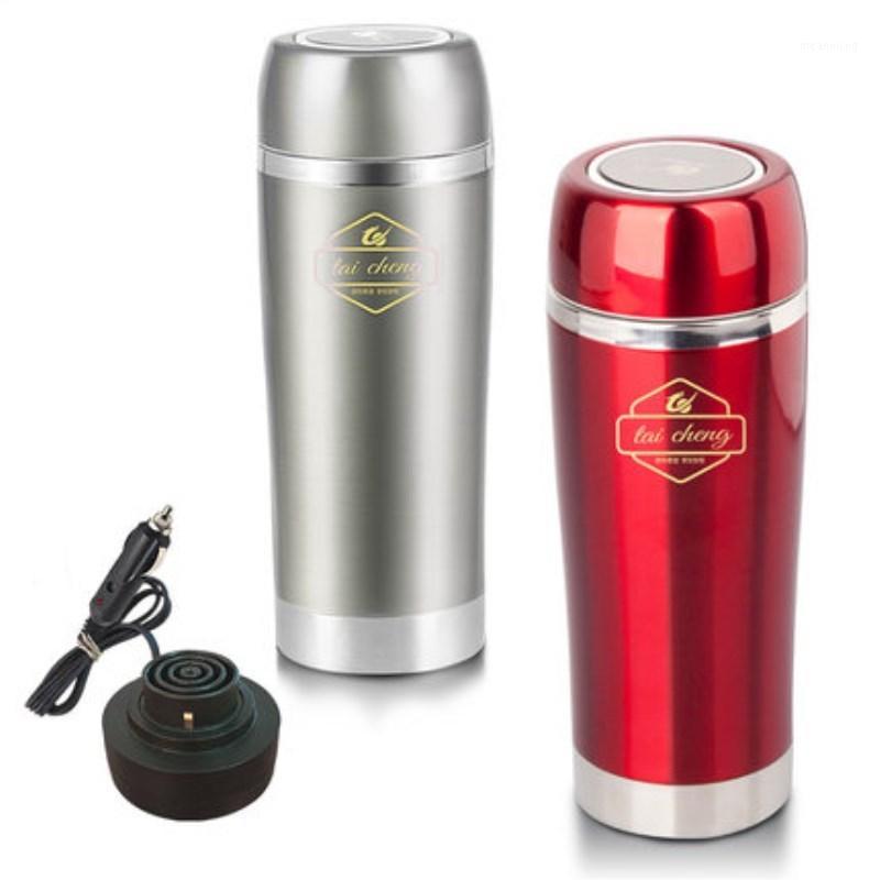 

Car Double Layer 304 Stainless Steel Electric Cup 12v/24v Car Heating Cup Water Heater Kettle Kettle Boiling Water 100 Degrees1