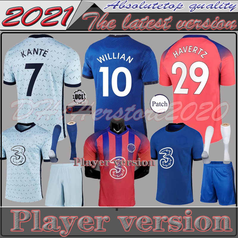 

20 21 Player soccer fans soccer jerseys ABRAHAM WERNER HAVERTZ CHILWELL ZIYECH LAMPARD football shirt PULISIC Camiseta KANTE MOUNT Men Kids, Qq
