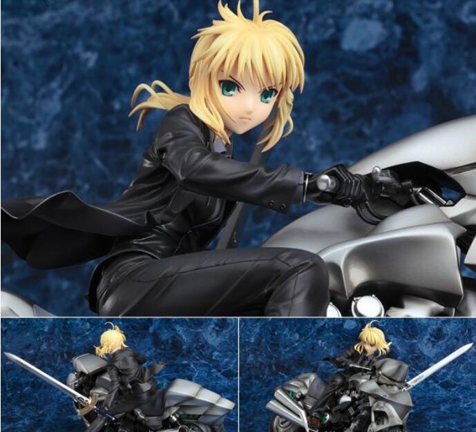 

Anime Fate/stay night Saber Motorcycle Boxed Figure 16*29CM
