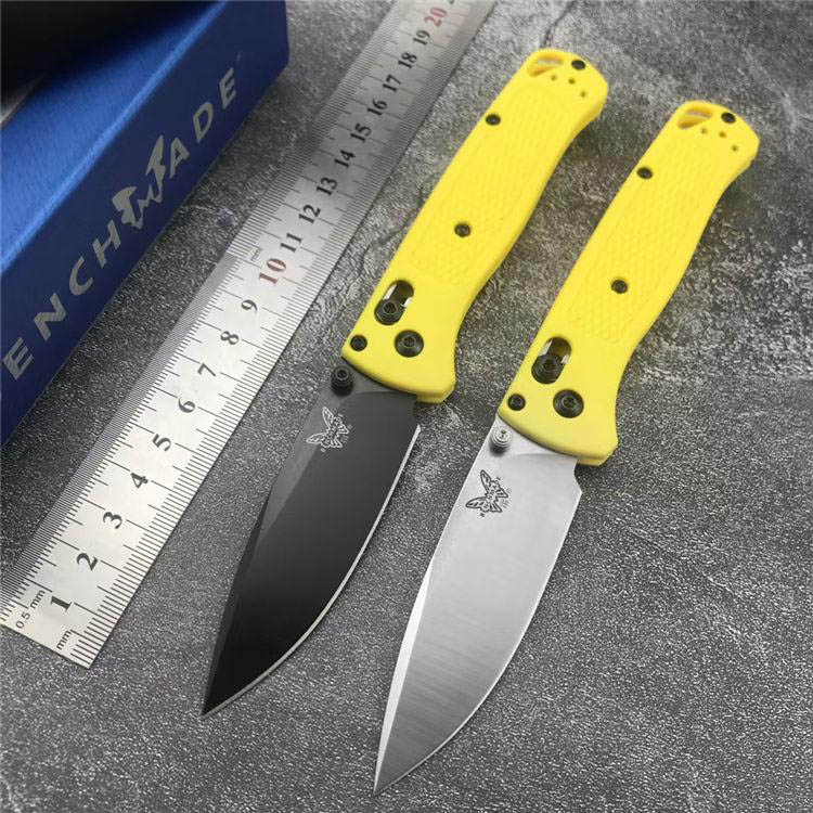 

Benchmade Yellow BM535 535 Bugout Axis Folding Knife 3.4" S30V Satin Plain Blade Polymer Handles Pocket Tactical Knives Outdoor Camping Hunting EDC TOOLs
