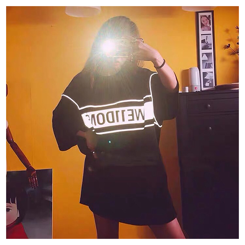 

2021 New Oversized Welldone t Shirt Men Women Skateboard High Quality We11 Done Cotton T-shirts O-neck Top Tees 29ei, Black