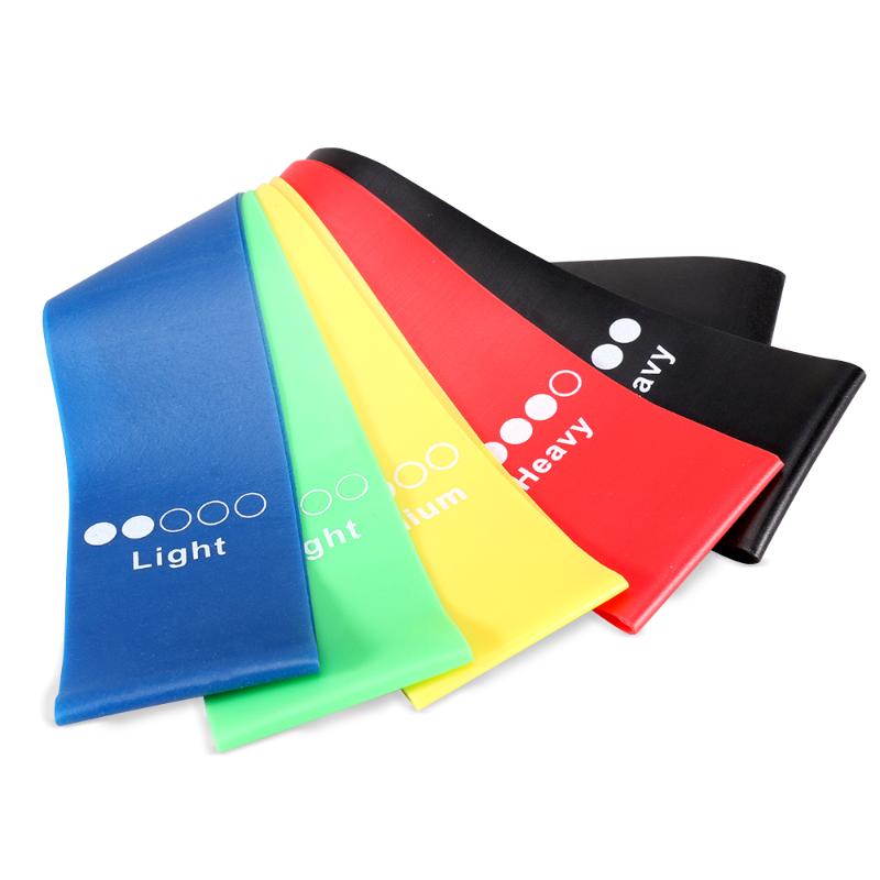 

Resistance Loop Exercise Bands - Full Body Workout Yoga Bands for Home Fitness, Strength Training w/Instruction Guide, Set of 5