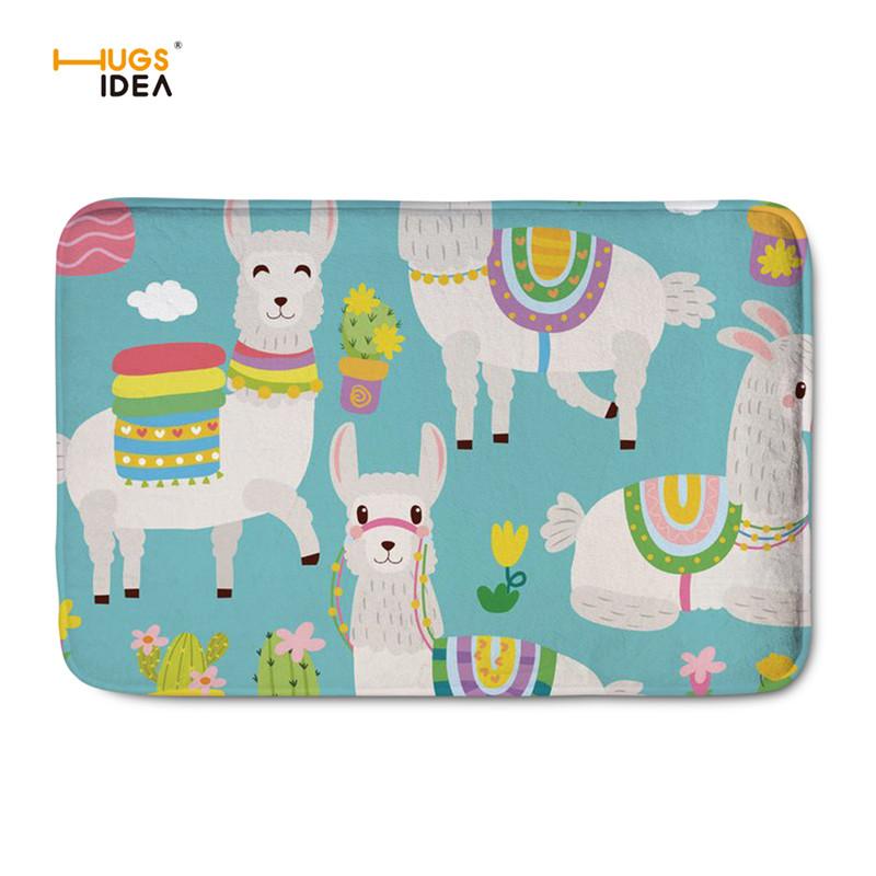 

HUGSIDEA Cartoon Alpaca Carpets for Living Room Home Decor Cute Animal Carpet Mats Alfombras Para La Sala Moderna Creative Rugs, Custom cn
