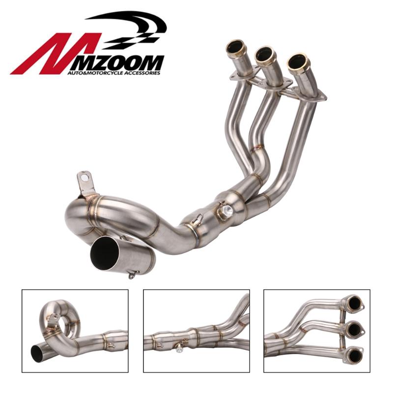 

Motorcycle Modified Muffler Central Exhaust Header Pipe Tube Manifold For mt-09 fz-09 mt09 fz09 2014 2020 2020