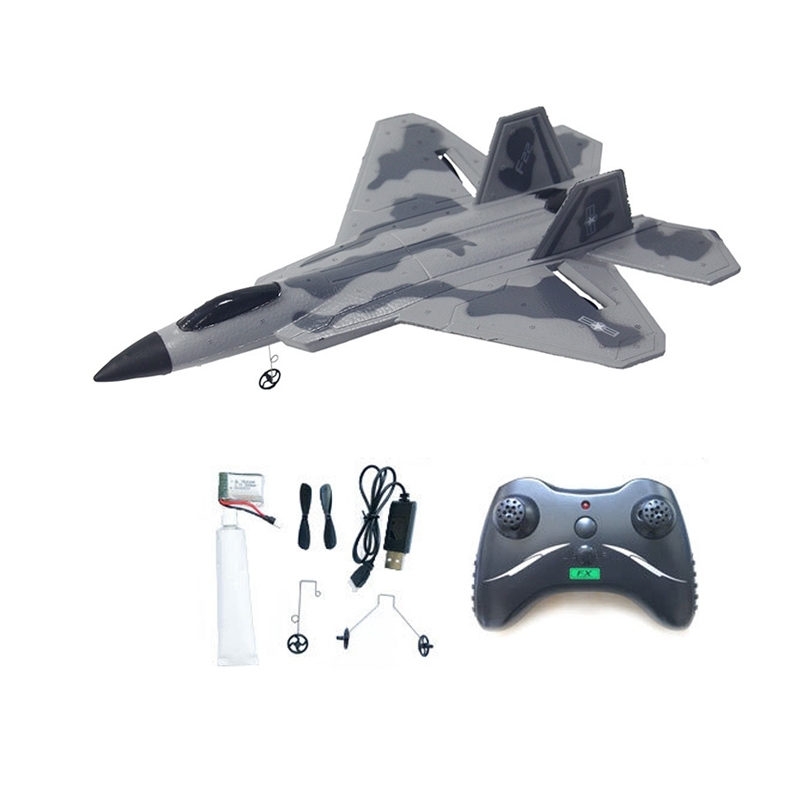 

F22 2.4GHz EPP RC Fighter Control Glider Ruggedness Inertial Foam Airplan Toy Aircraft Model Outdoor Education Toys Y200428