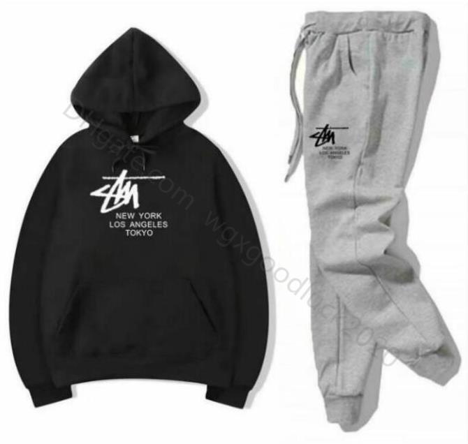 

Fashion Men Hoodies Suits Designer Tracksuit Men Women Sweatshirts Sweatpants Autumn Winter Tennis Sporting suit Hooded Pullover + pants Set, Colour 18