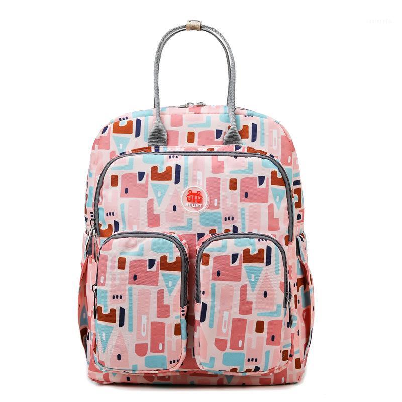 

2020 Fashion Mummy Maternity Nappy Bag Large Capacity Nappy Bag Travel Backpack Nursing for Baby Care Backpack Father1, Pink