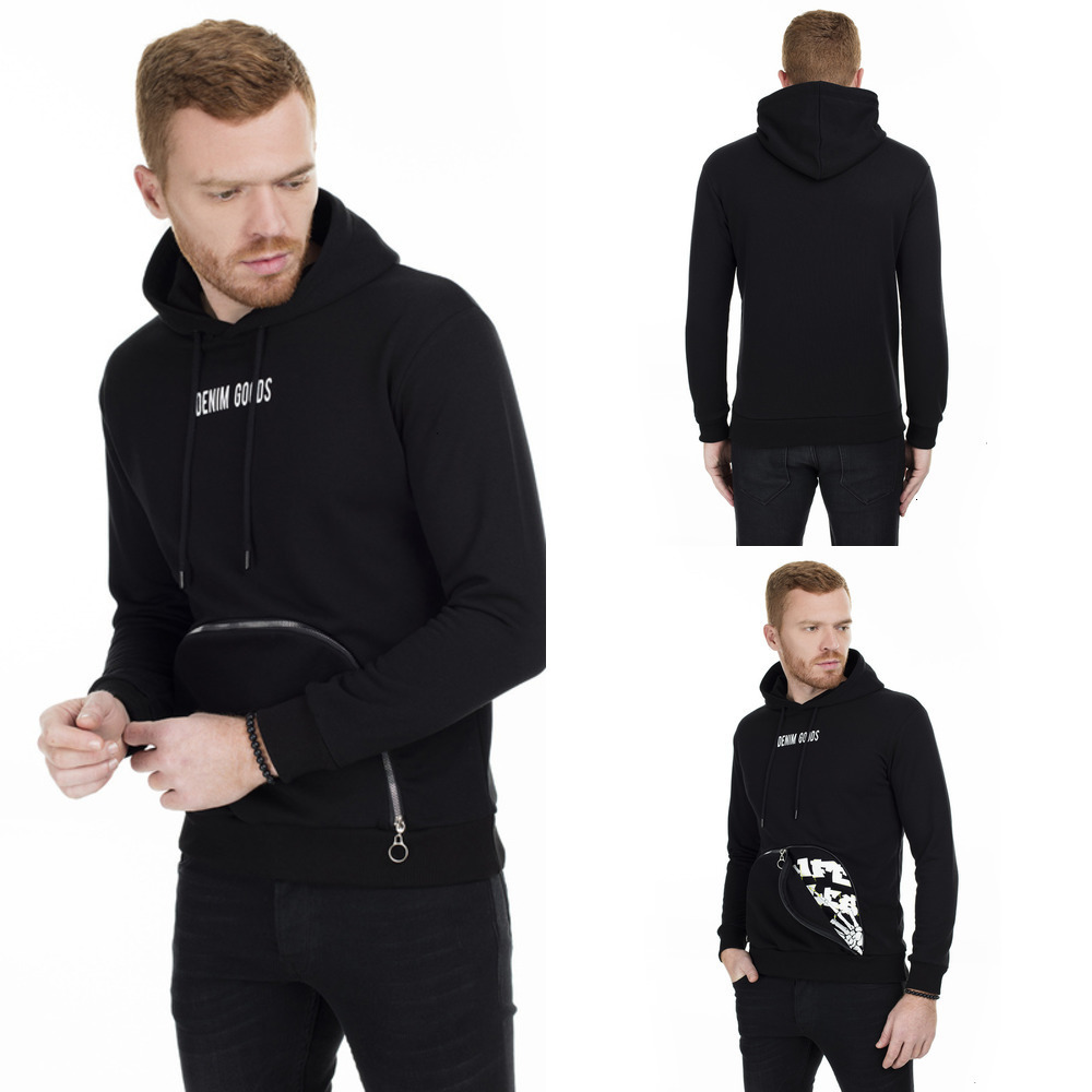 

S Buratti 0434120 Sport Sweat Hooded MEN, Black