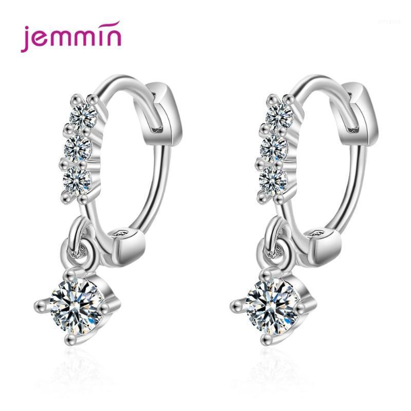 

Hoop & Huggie 100% 925 Sterling Silver Round Cubic Zirconia Piercing Earrings Fashion Korean Claw Shape Ear Jewelry1