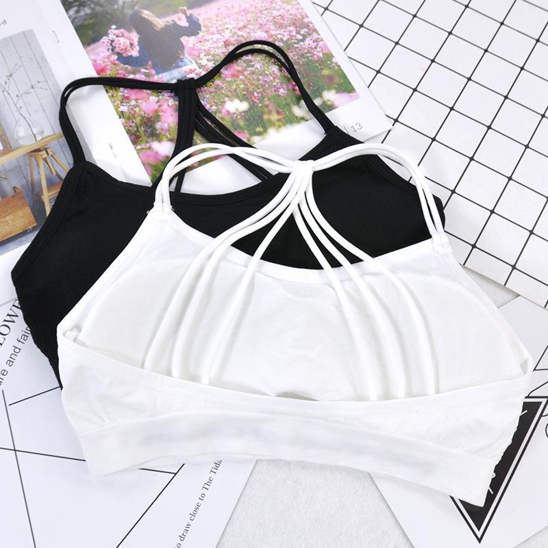 

Push Up Sports Bra Yoga Fitness Tops For Womens Gym Running Top Padded Bra Athletic Vest Underwear Shockproof Strappy Sports Top1, Black