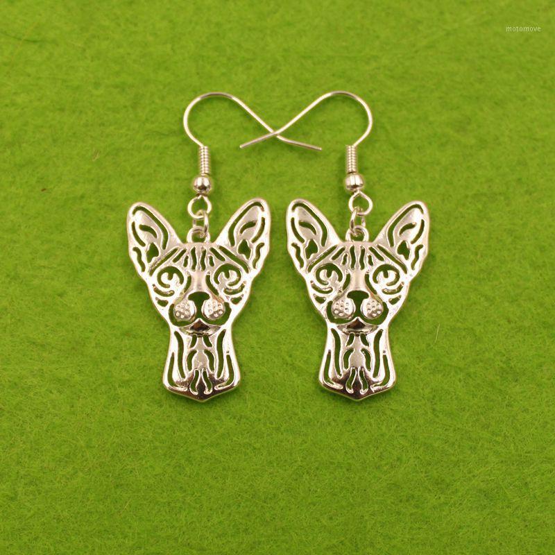 

2020 Sphynx Cat Cute Animal Pendant Drop Earrings Golden Kawaii Summer Modern Jewelry For Women Girls Woman Ladies1