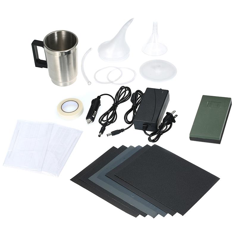 

EU Plug,Car Headlight Repair Kit Car Headlight Polishing Tool Glass Scratch Repair Refurbishment