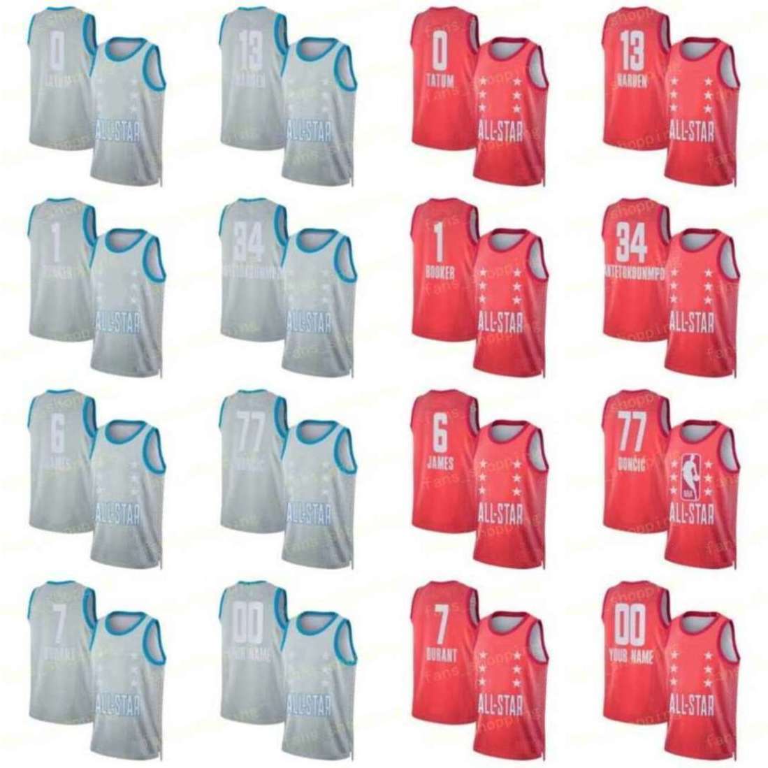 

2022 All-Star Basketball Jerseys 30 Stephen Luka Curry 11 Demar Trae DeRozan Young 12 Ja 77 Doncic Morant 1 Devin 11 Thompson Booker 13 James Harden 8 LaVine LaMelo 2 Ball, Grey