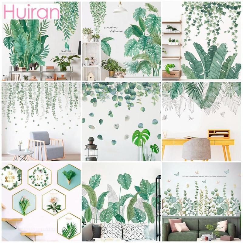

One Piece Tropical Plant Wall Stickers Room Decor Bedroom Bathroom Bedroom Living room Dining Kitchen Kids Door Sticke1