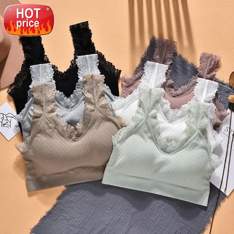 

Strap Bra For Fitness Women Sports Underwear Comfortable Crop Tops Breathable Fre Size Yoga Underwear Ladies Workout Leisure Bra #5X3Y, White