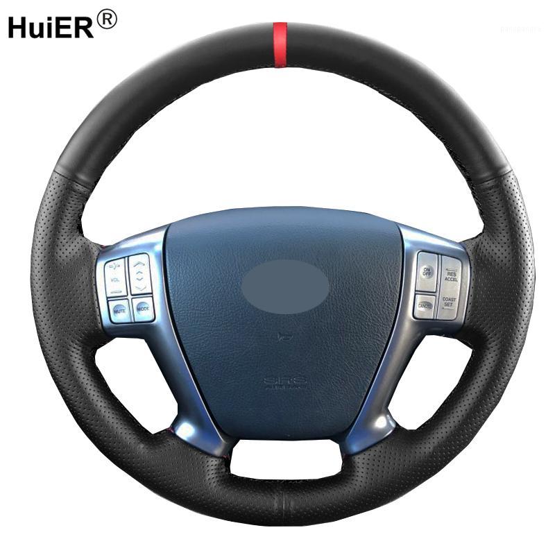 

Hand Sewing Car Steering Wheel Cover Wrap For VeraCruz IX55 2007 2008 2009 2010 2011 2012 Braid on the Steering wheel1