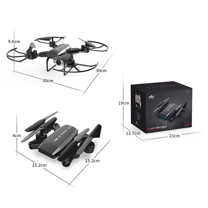 

KY606D Drone FPV RC Drone 4k Camera 1080 HD Aerial Video dron Quadcopter RC helicopter toys for kids, No camera