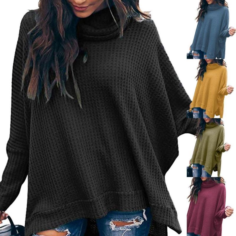 

Autumn winter women sweaters and pullovers korean style sleeve sweater casual crop sweater mujer long knitted jumpers slim E6T9, Black