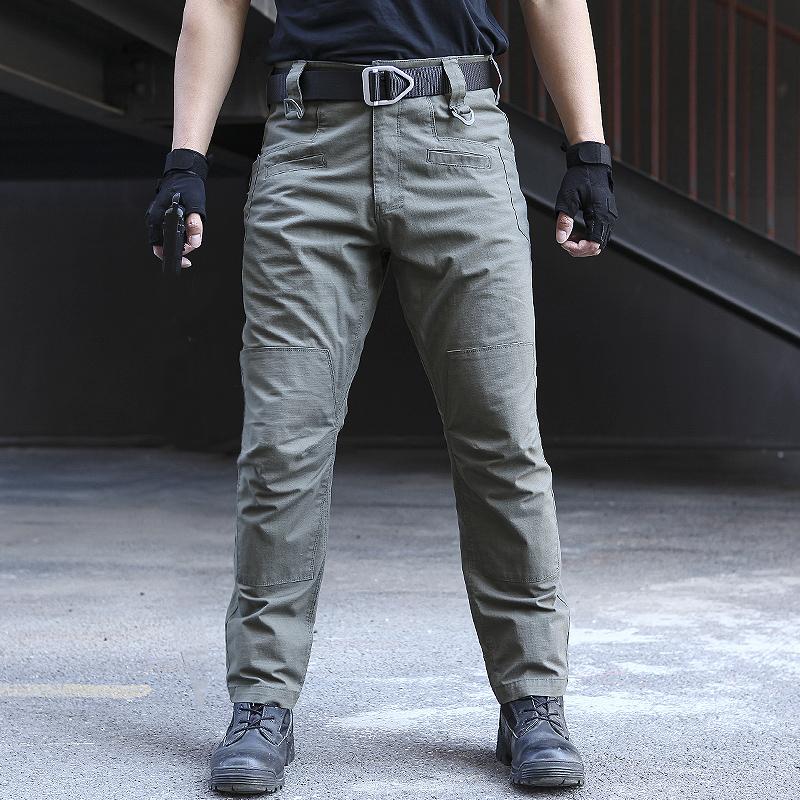 

Autumn Men's Travel Mount Pants Ripstop Outdoor Mountain Hunting Fishing Hiking pants Men Tactical Waterproof Trousers, Black belt