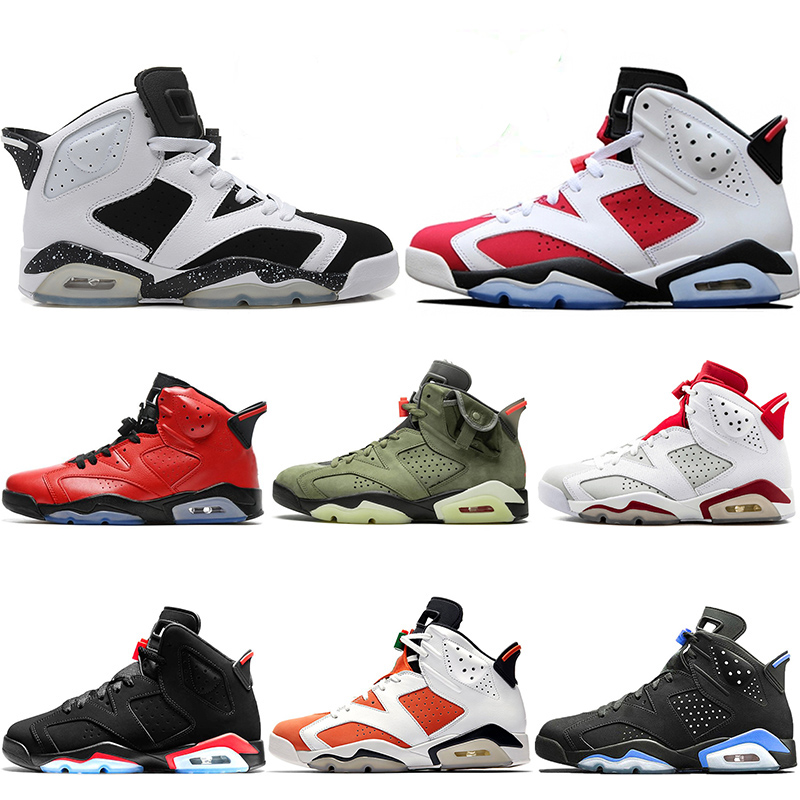 

Fashion Hotsale New Brand 6 6s Youth Popular Tide Trainers Shoes Oreo High Carmine Angry bull Designer Sneaker For Mens Women 5.5-13, D17 chameleon 36-47
