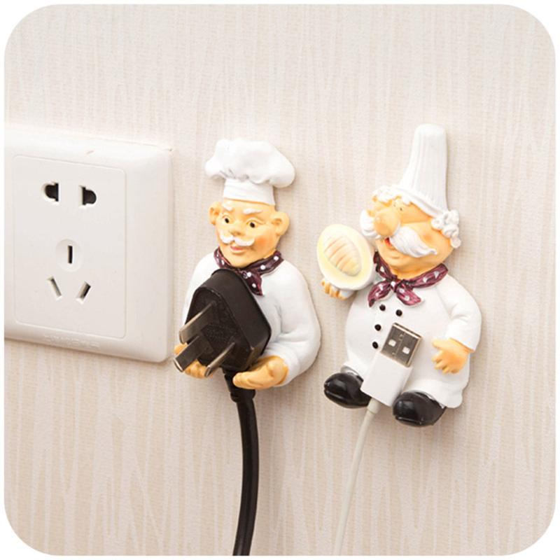 

Cartoon Self Adhesive Sticky Hook Electric Wire Plug Storage Hanger Brand New Household Storage Racks Home Office Wall Accessory