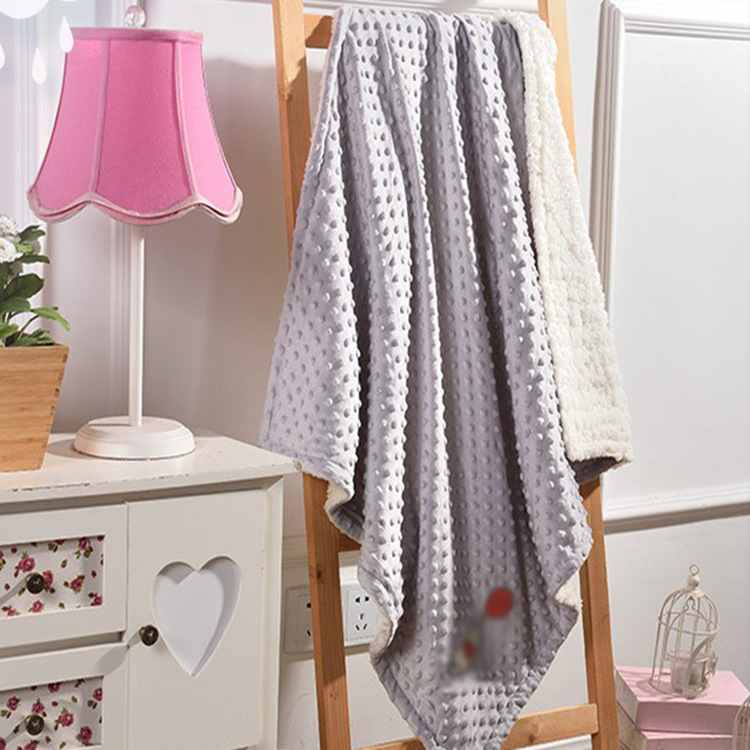 

Blanket Double Layer Thick Lambskin Flannel Small Blanket Blister Sofa Nap Office Aircraft Blanket, Default color