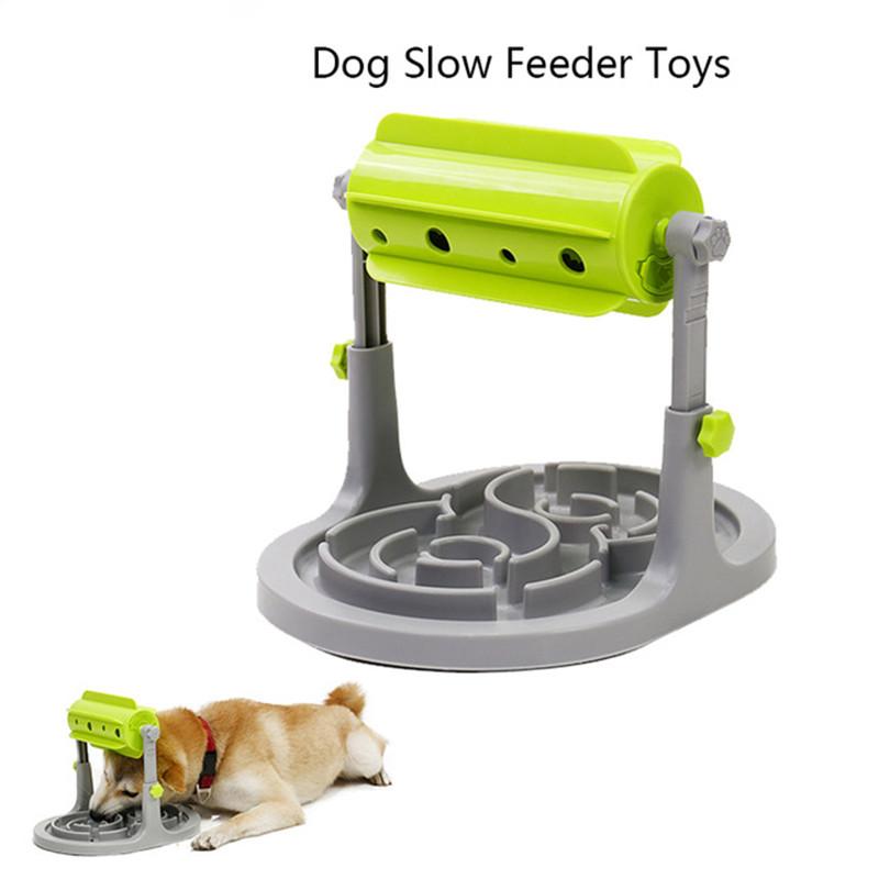 

Treated Dog Toys Feeder Educational Dog Puzzle Toys Interactive IQ Training Game Toy Anti Choke Slower Feeder Bowl