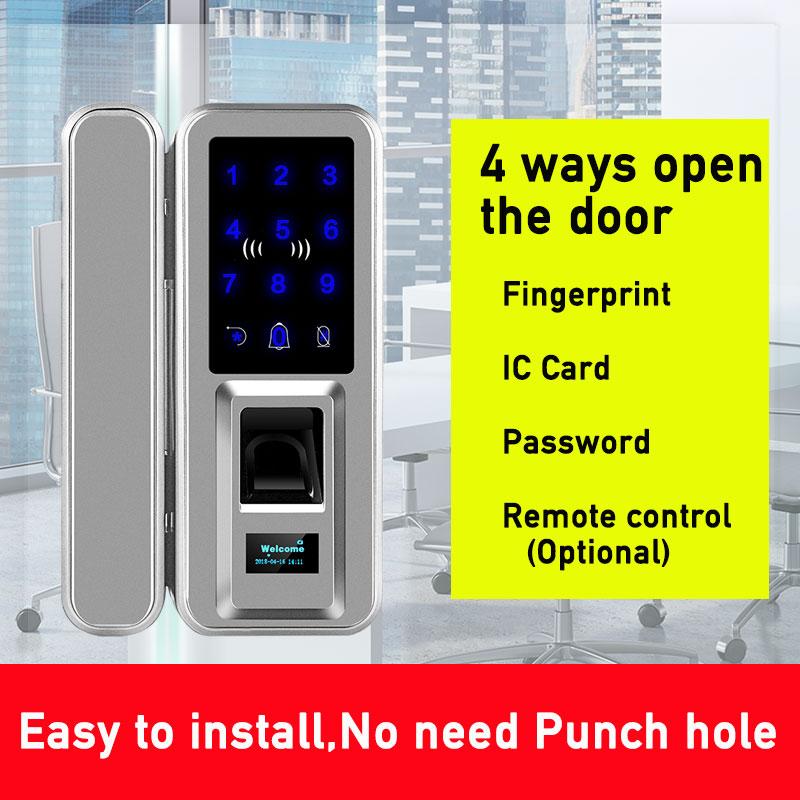 

499 capacity Touch screen&keypad Fingerprint door Lock keycard remote control smart lock access control Fingerprint Scanner