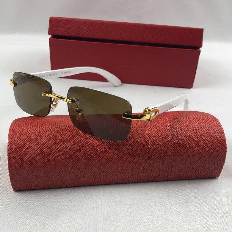 

2021 Fashion Rimless Sunglasses Men Wood And Nature Buffalo Horn Mens Driving Shade Eyewear Sport Glasses Sun Glass, White;black
