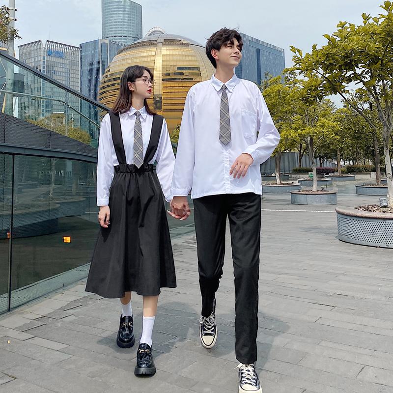

2020 Autumn pair shirt class shirt couples clothes couples clothing
