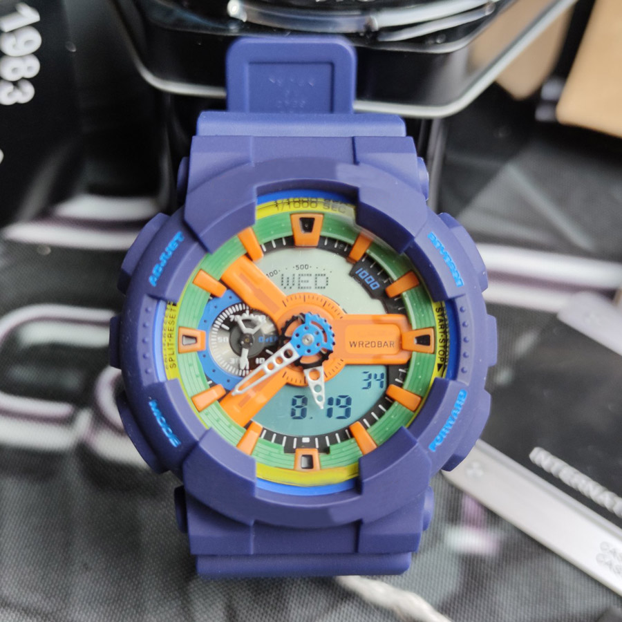 

Brand Full-featured Wrist watches LED Dual Display Men Women Luxury Royal Oak Electronic Analog Digital Ladies Waterproof Clock -2, Model 12