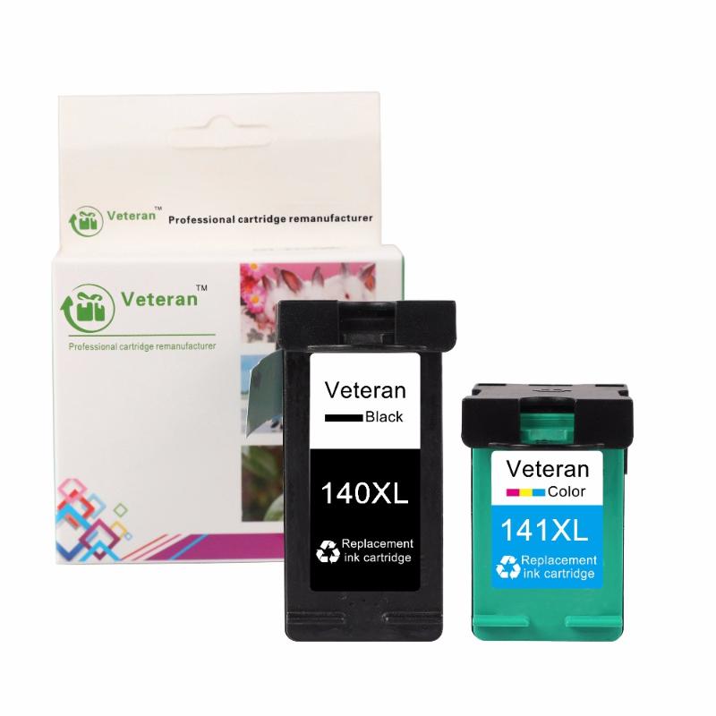 

Veteran 140XL 141XL Refilled Ink Cartridge Replacement for 140 141 for 140 Photosmart C4283 C4583 C4483 C5283 Deskjet D4263