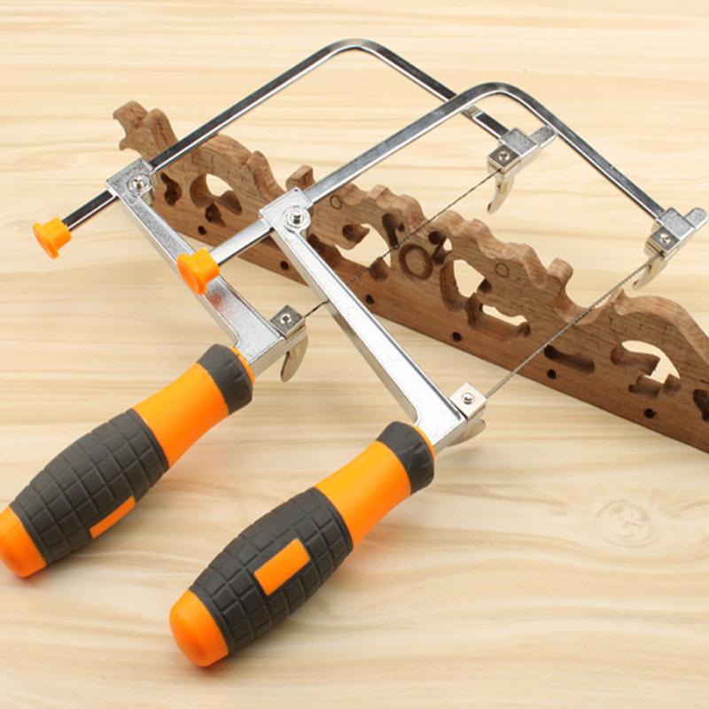 

DIY Adjustable woodworking Saw Scroll Coping Carbon Steel Tool U Shape Garland Curve Wire Saw Blade Carved 5pcs Blade