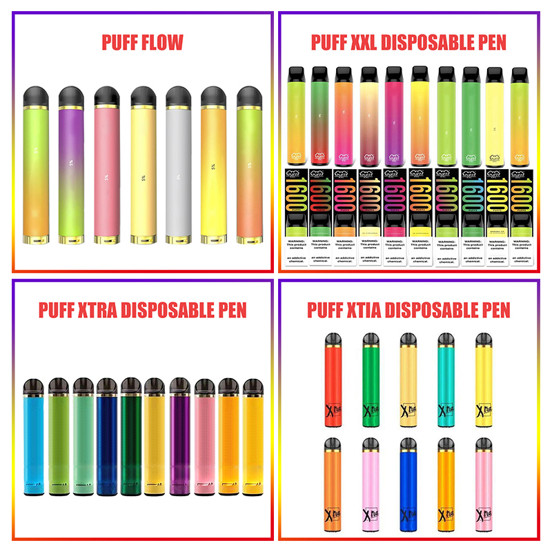

Puff XXL Bar Plus Flow Max Air Bar Lux EXTRA XTRA xtia 800 1000 1500 1600 2000 2200 Puffs Disposable Vape Pen Puff