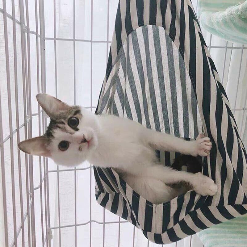 

New Style Cat Hammocks Beds Breathable Comfortable Hanging basket For Pet Puppy Soft Cages Pet Rest Cushions House1