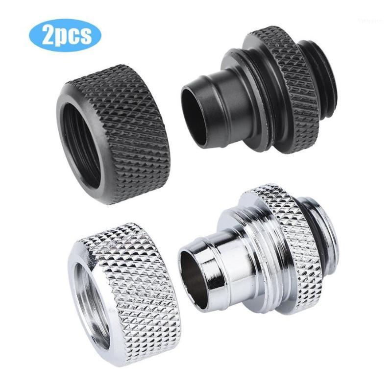 

2PCS G1/4 Thread Flexible Tube Connector Brass Two-Touch Fitting for PC Water Cooling Cooler Black / Silver Optional1