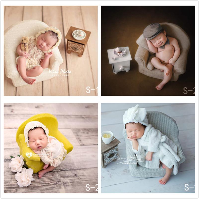 

Newborn photography props new baby photography sofa and small table+ teapot +teacup newborn shooting auxiliary props, White